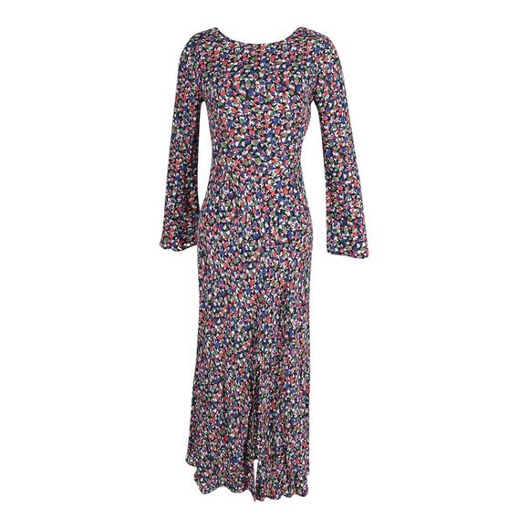 Rixo Mimi Long Sleeves Maxi Dress in Floral Print Viscose